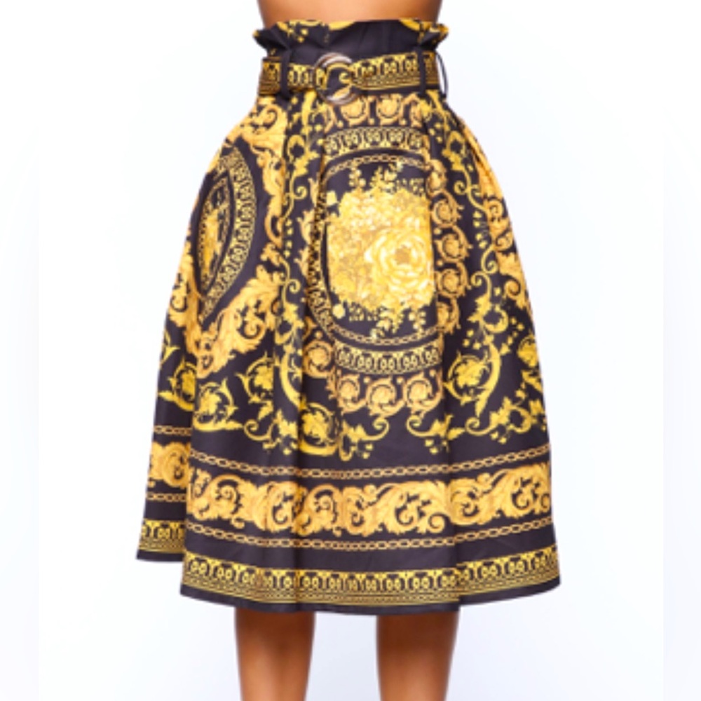 Fashion Nova Weekend Spender Belted Midi Skirt